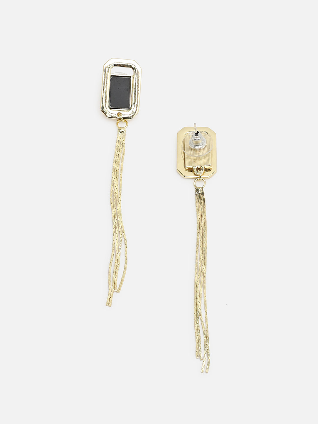 Gold Plated Party Designer Stone Drop Earring For Women