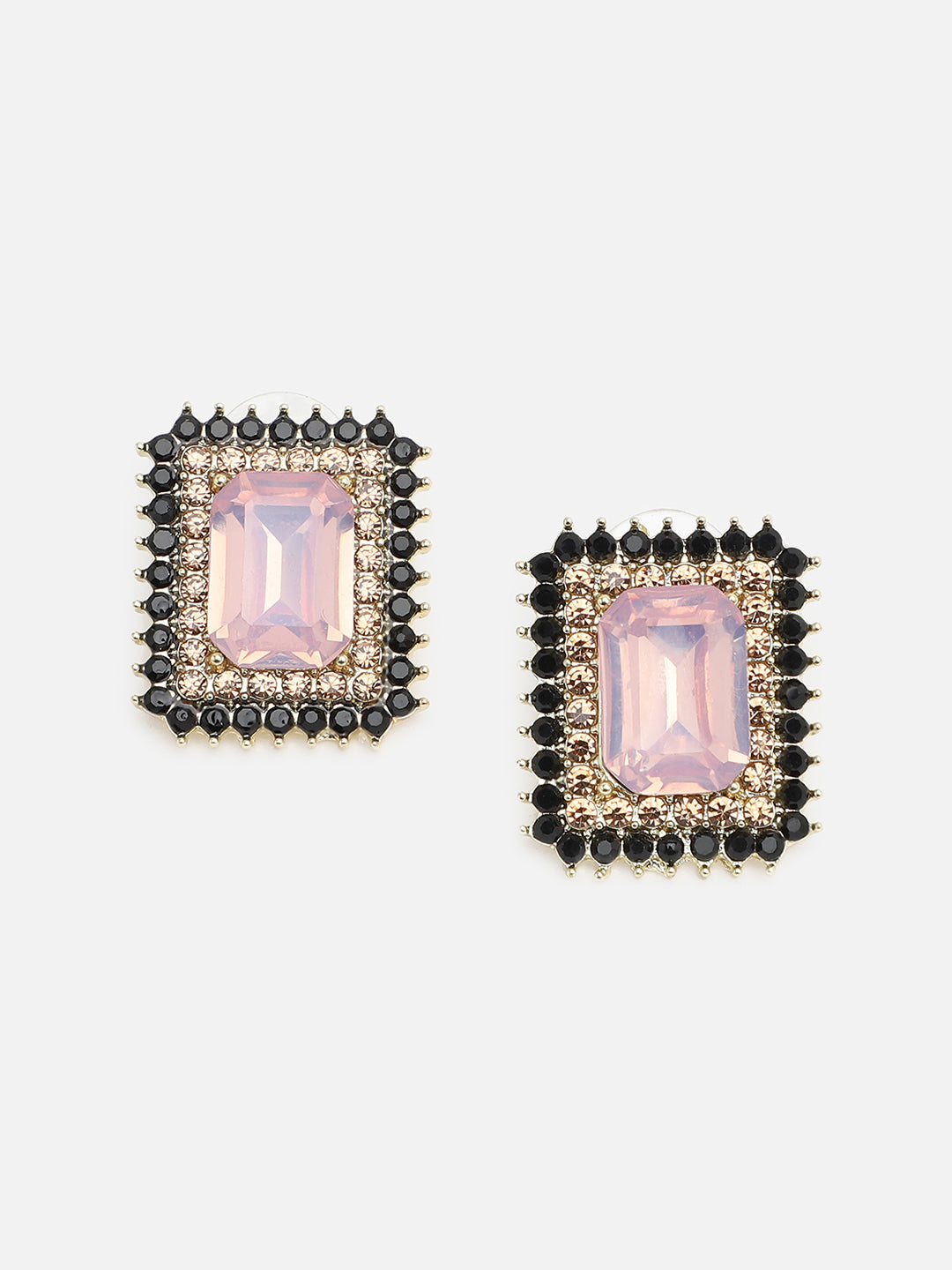 Gold Plated Party Designer Stone Stud For Women