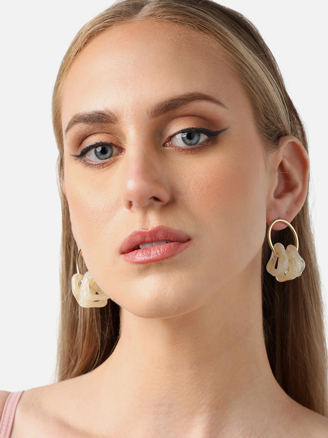 Gold Plated Party Designer Stone Drop Earring For Women