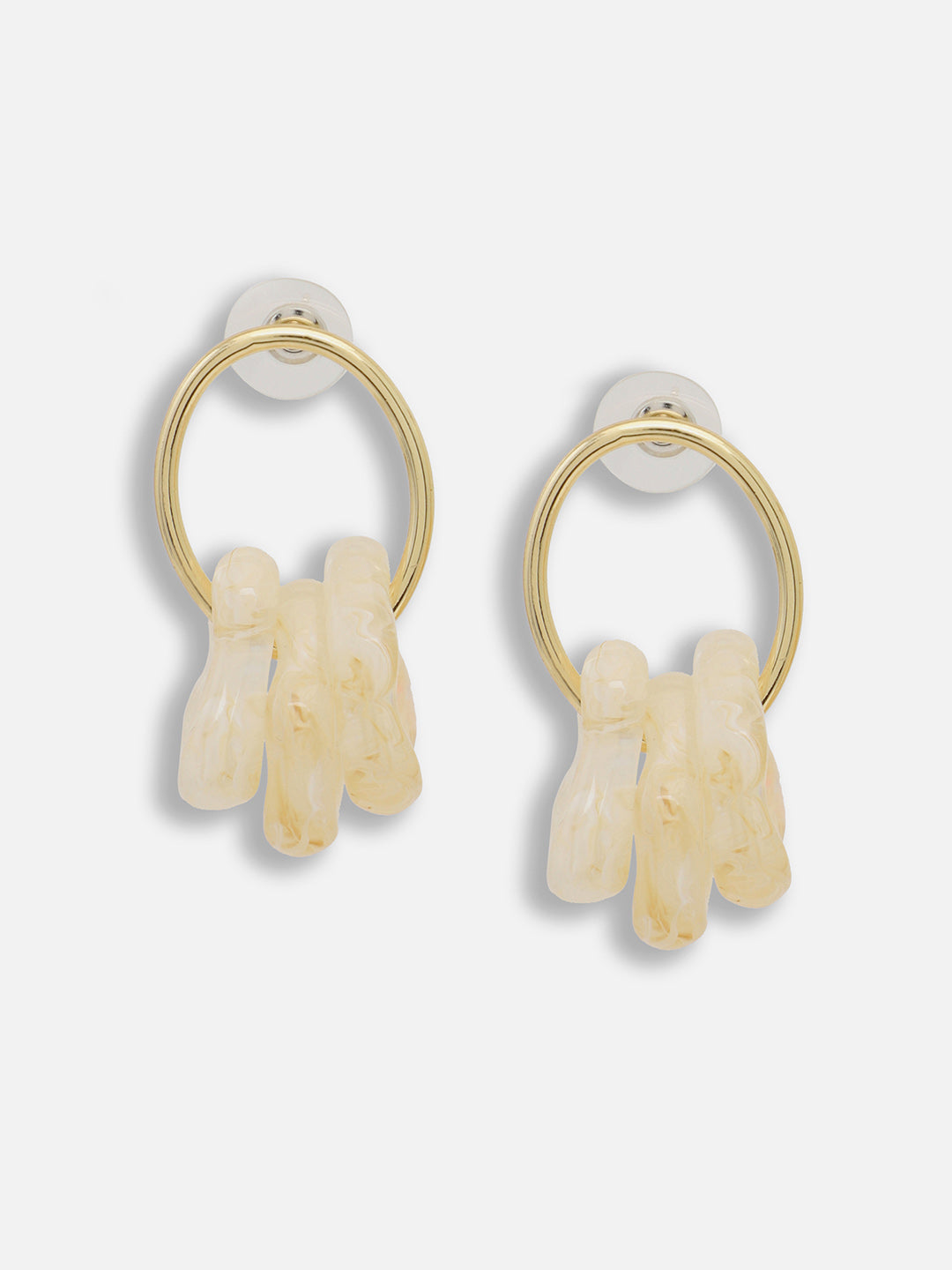Gold Plated Party Designer Stone Drop Earring For Women