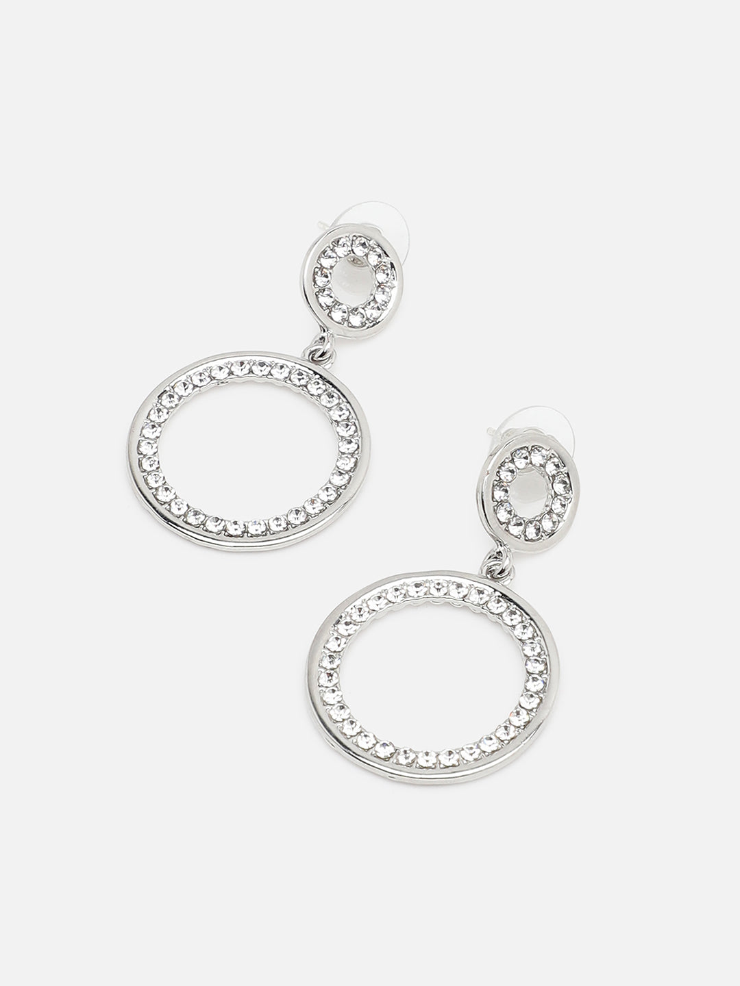 Gold Plated Party Designer Stone Drop Earring For Women