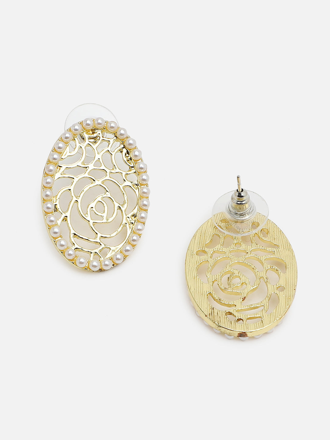 Gold Plated Party Designer Stone Stud For Women