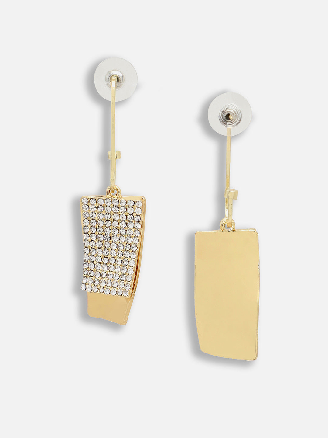 Gold Plated Party Designer Stone Drop Earring For Women