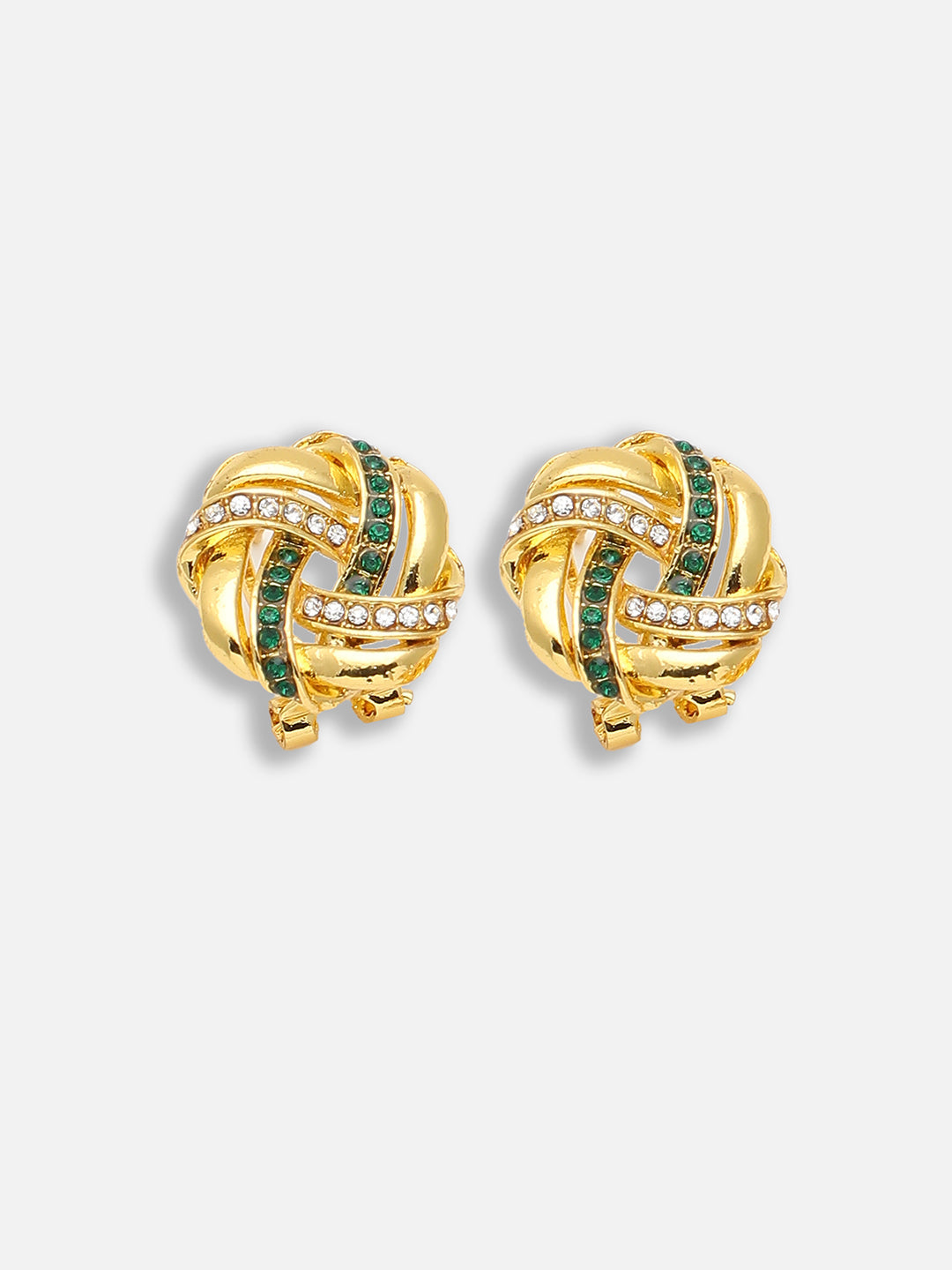 Gold Plated Party Designer Stone Stud For Women