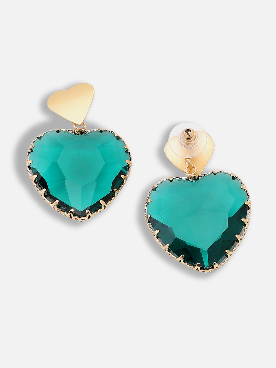 Gold Plated Party Designer Stone Drop Earring For Women