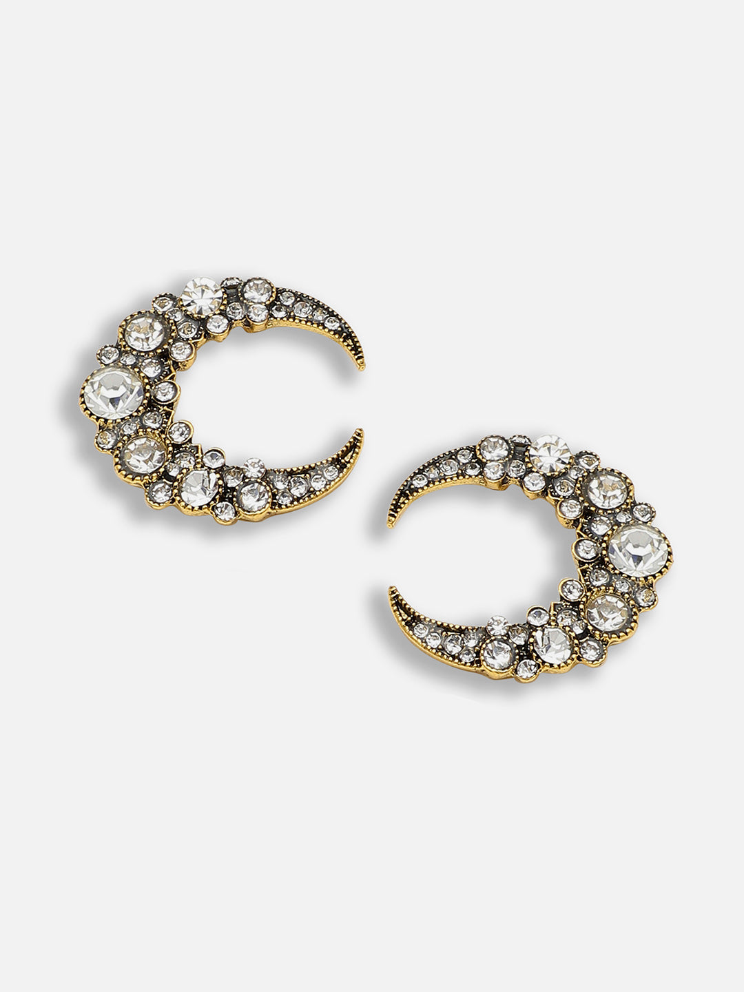 Gold Plated Party Designer Stone Stud For Women