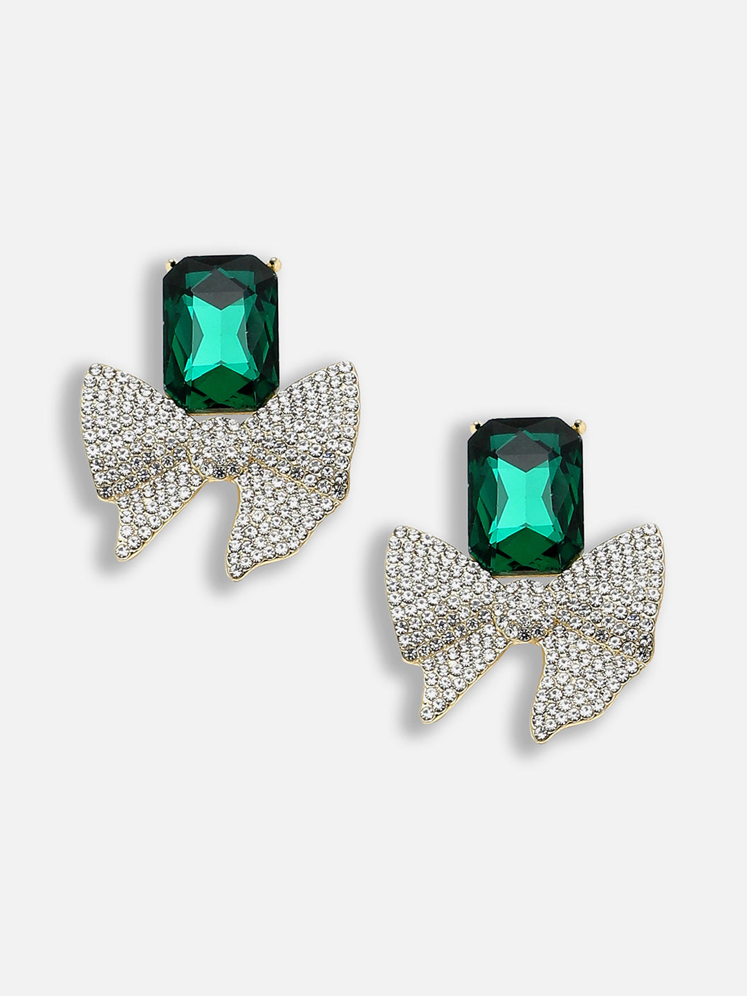 Gold Plated Party Designer Stone Stud For Women