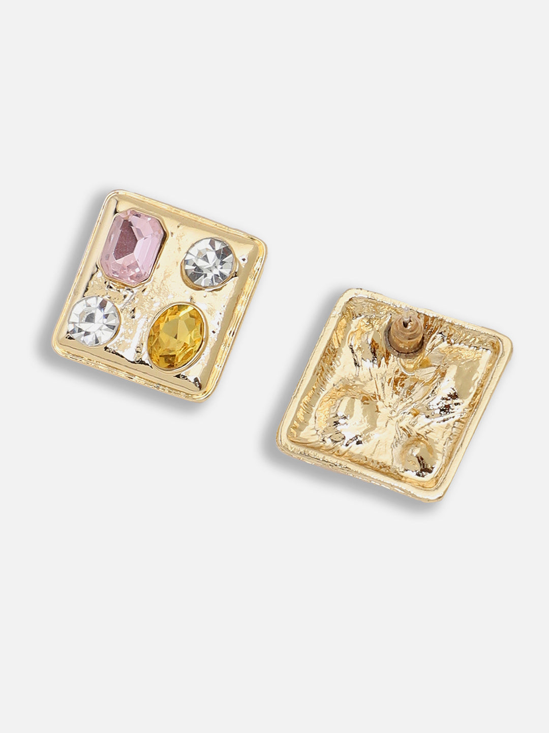 Gold Plated Party Designer Stone Stud For Women