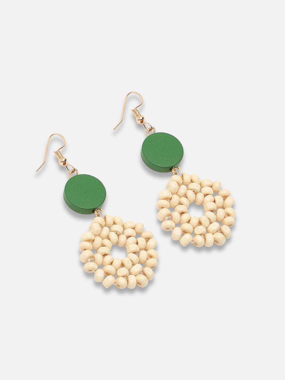 Gold Plated Party Designer Stone Drop Earring