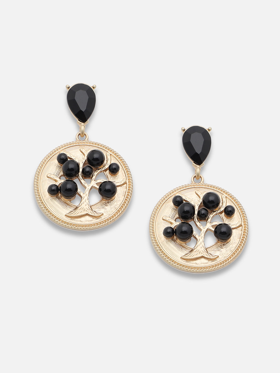 Gold Plated Party Designer Stone Drop Earring For Women