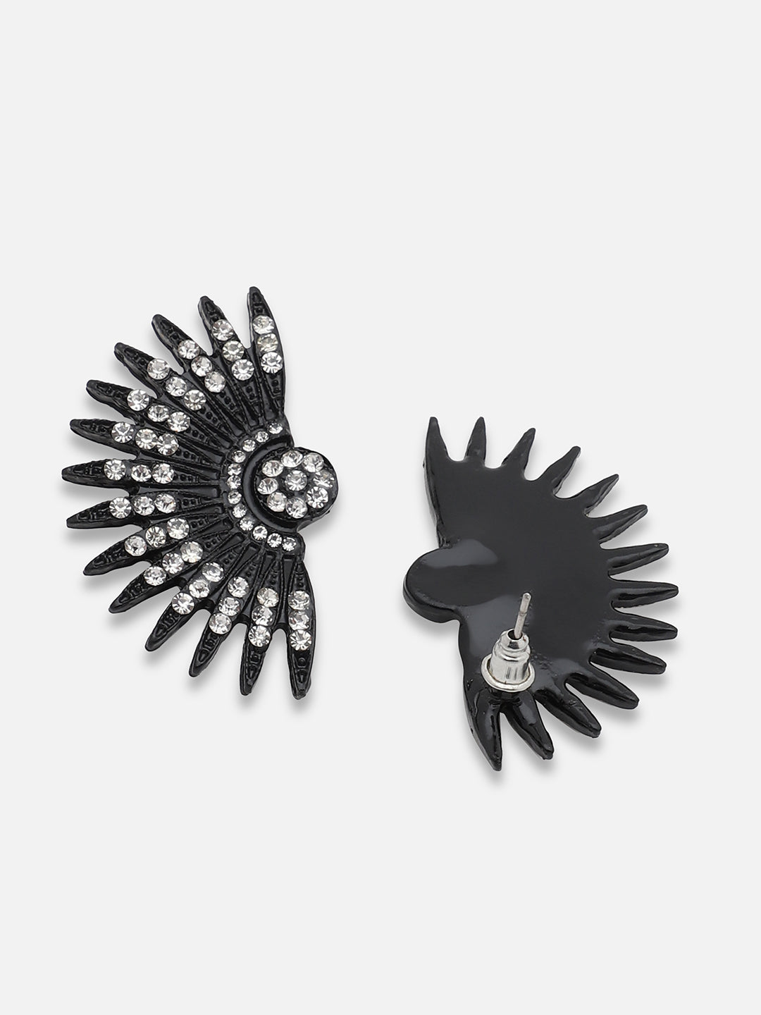 GOLD PLATED PARTY DESIGNER STONE STUD FOR WOMEN