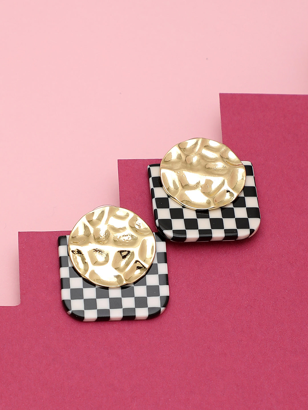 GOLD PLATED PARTY DESIGNER STUD FOR WOMEN