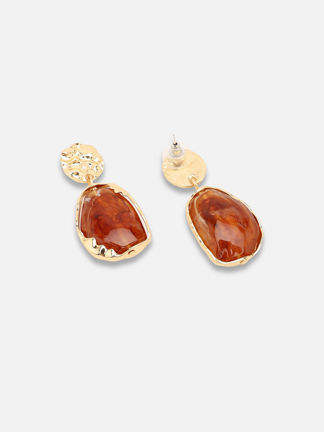 Gold Plated Party Designer Stone Drop Earring For Women