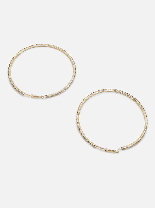 TRENDY SILVER PLATED HOOP EARRINGS FOR WOMEN AND GIRLS