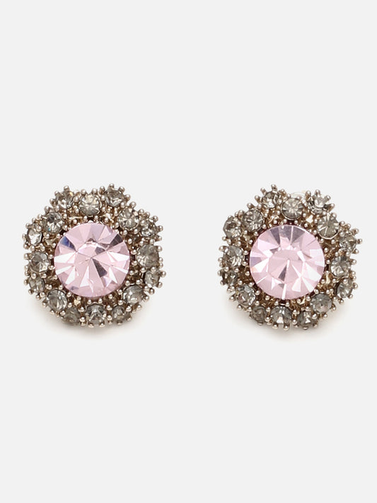 Gold Plated Designer Stone Stud