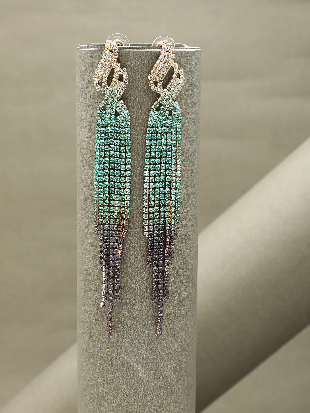 Gold Plated Beaded Drop Earring