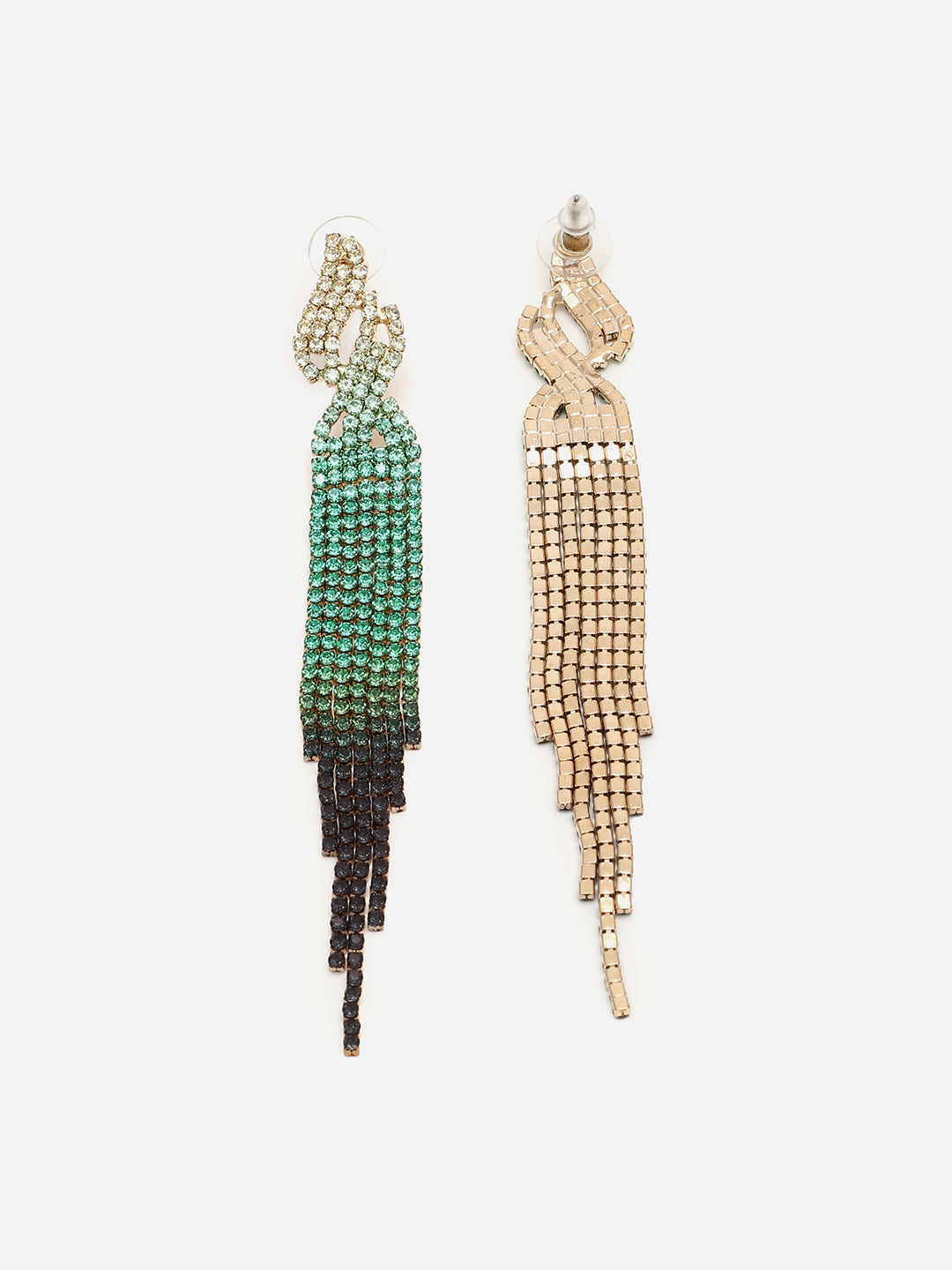 Gold Plated Beaded Drop Earring