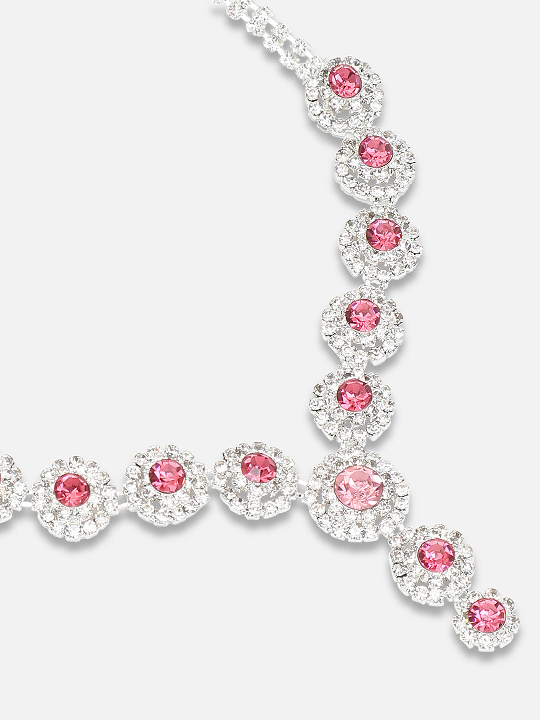 Gold Plated Party Designer Stone Necklace And Earring Set For Women