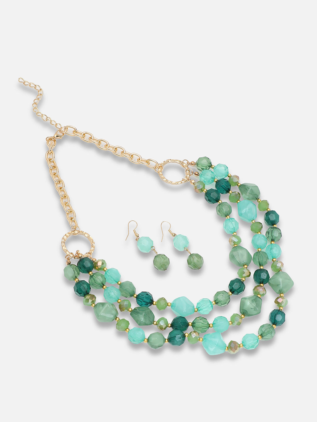 Gold Plated Party Designer Stone Necklace For Women