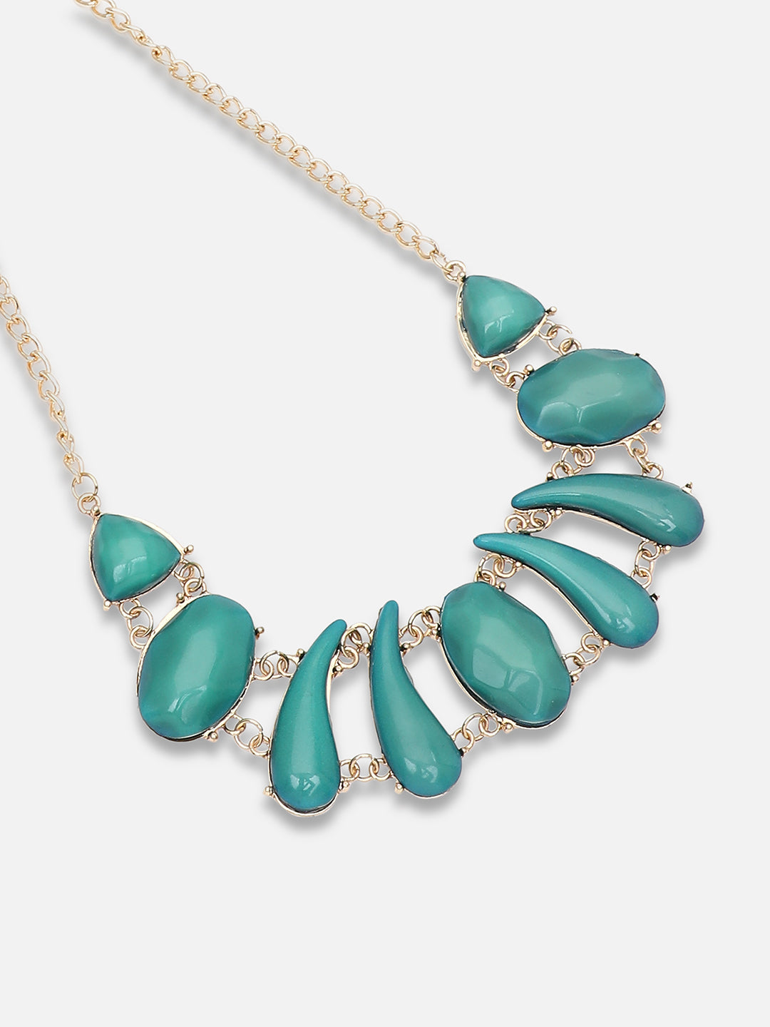 Gold Plated Party Designer Stone Necklace For Women