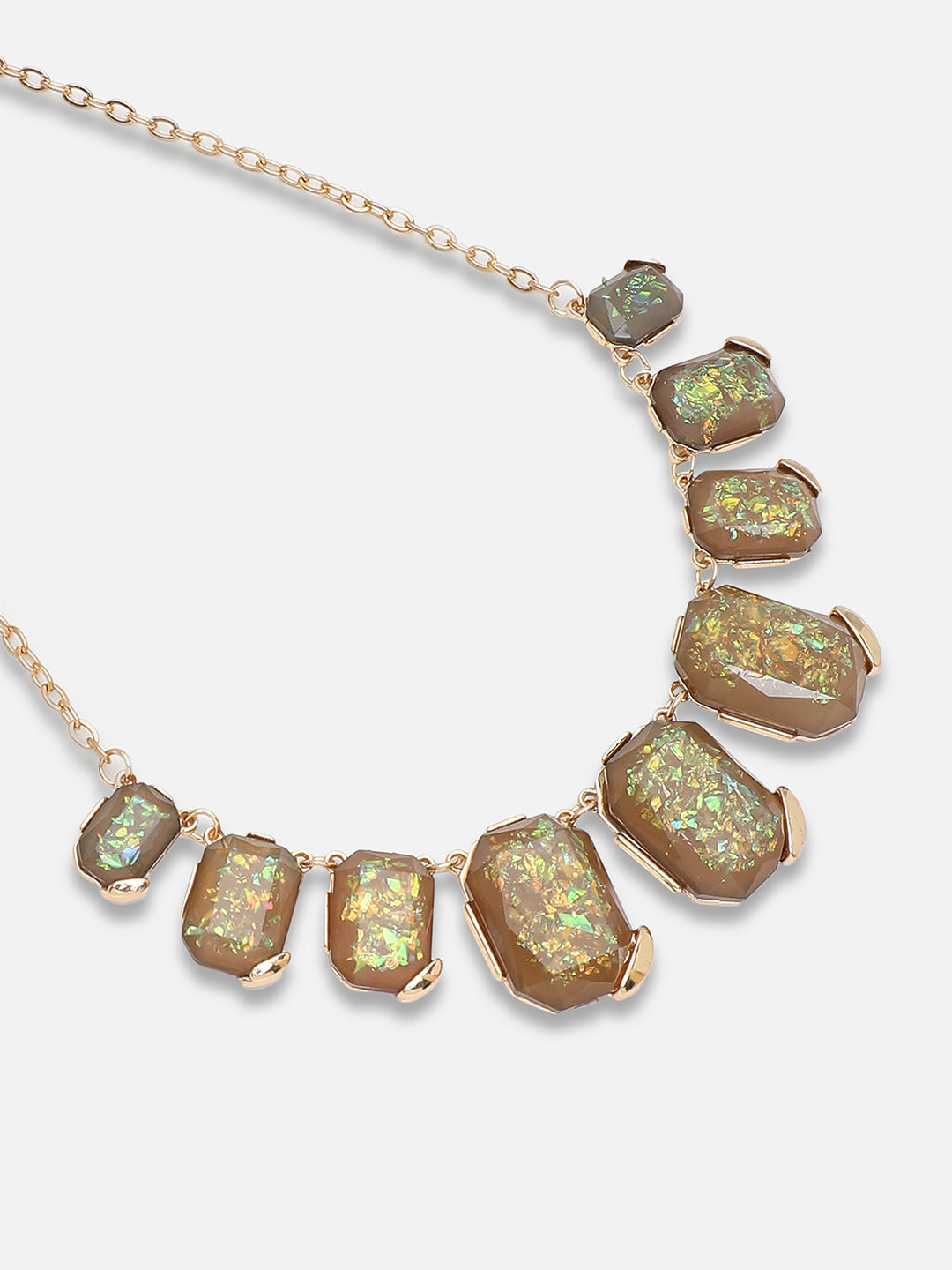 Gold Plated Party Designer Stone Necklace For Women