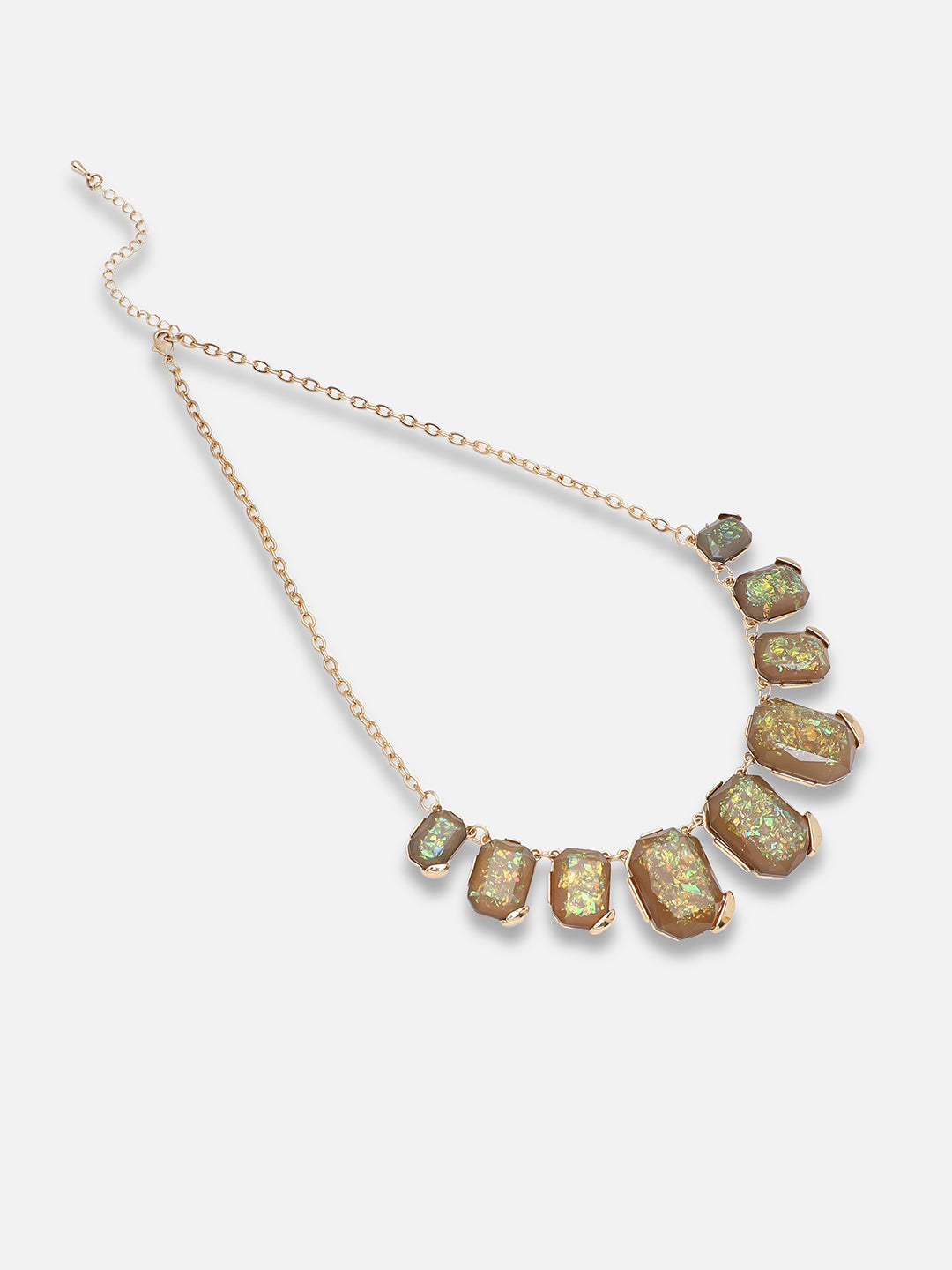 Gold Plated Party Designer Stone Necklace For Women
