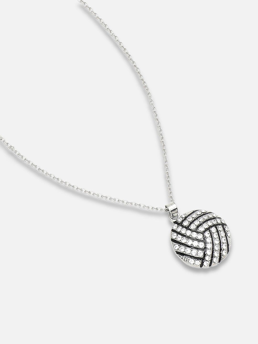 Silver Plated Party Designer Stone Necklace For Women