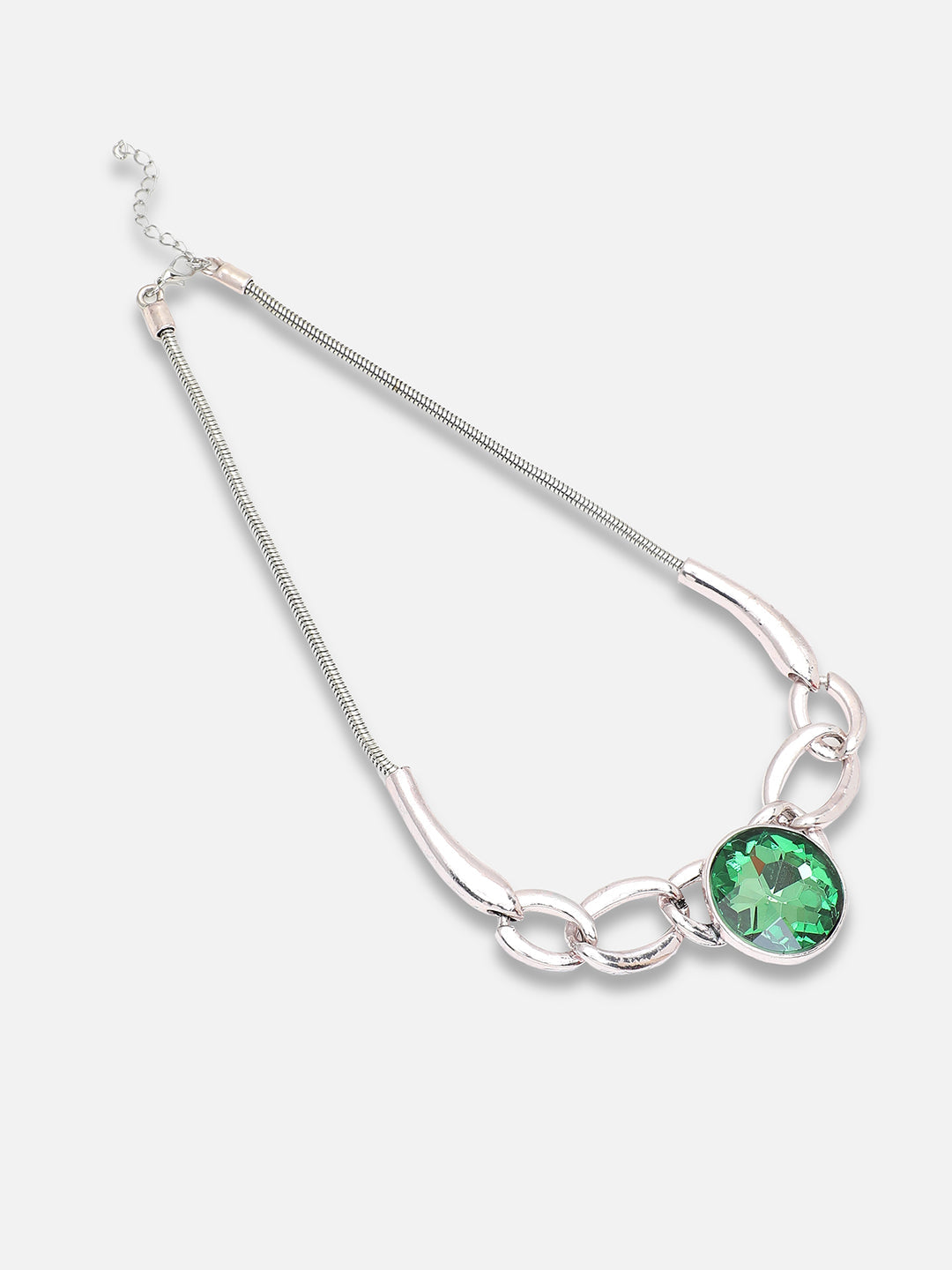 Green Rhinestone Necklace