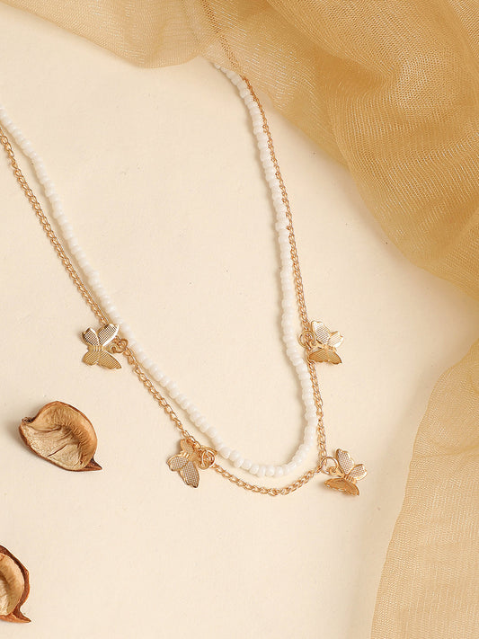 Multi Layered Gold Plated Necklace