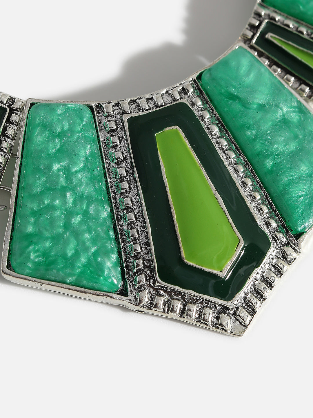 Green Stones Statement Jewellery Set