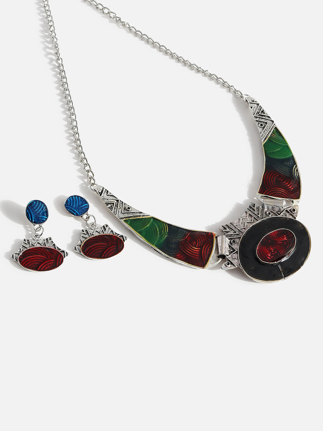Multi Colour Statement Jewellery Set