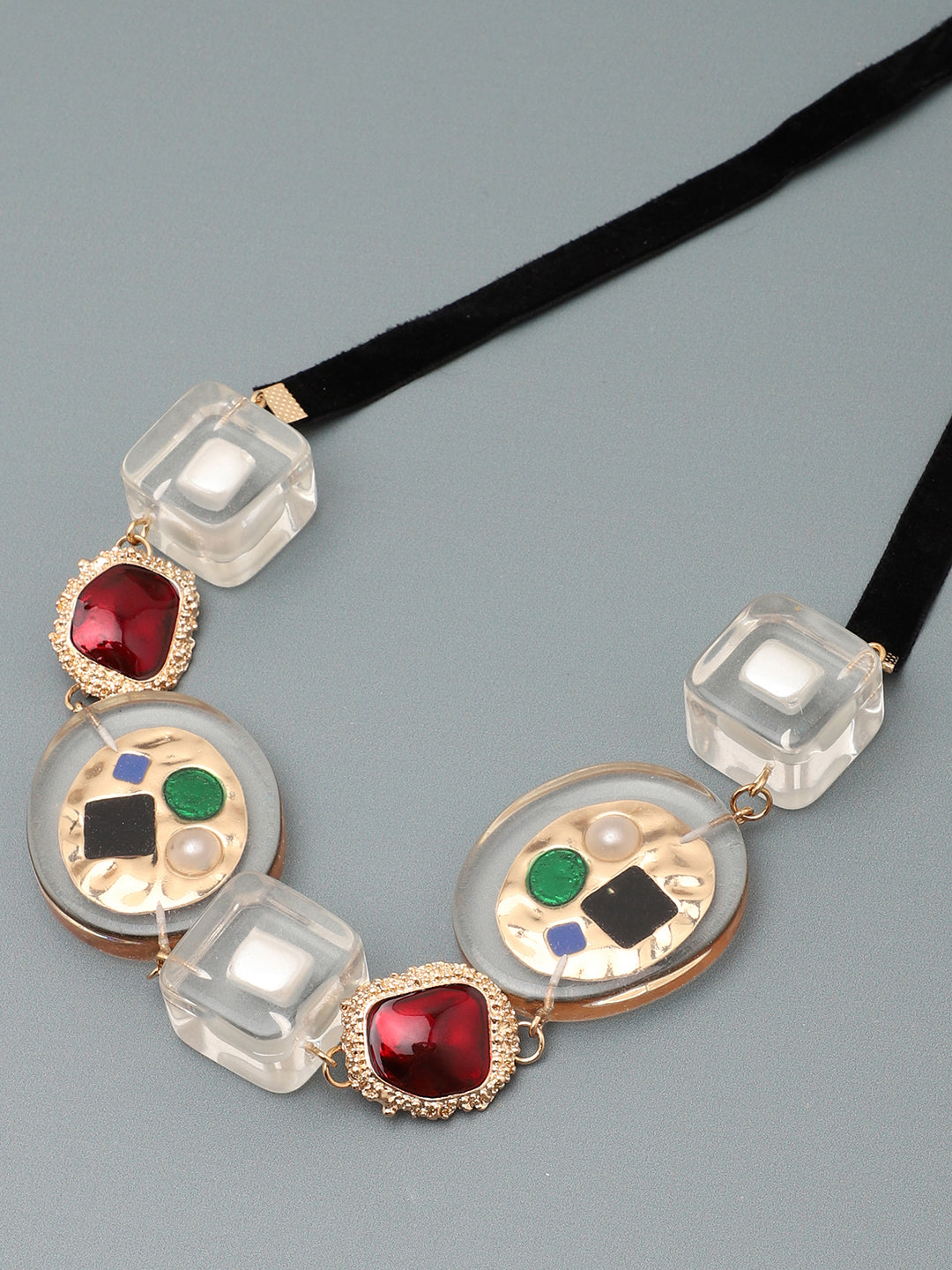 SOHI MULTICOLOUR STATEMENT NECKLACE
