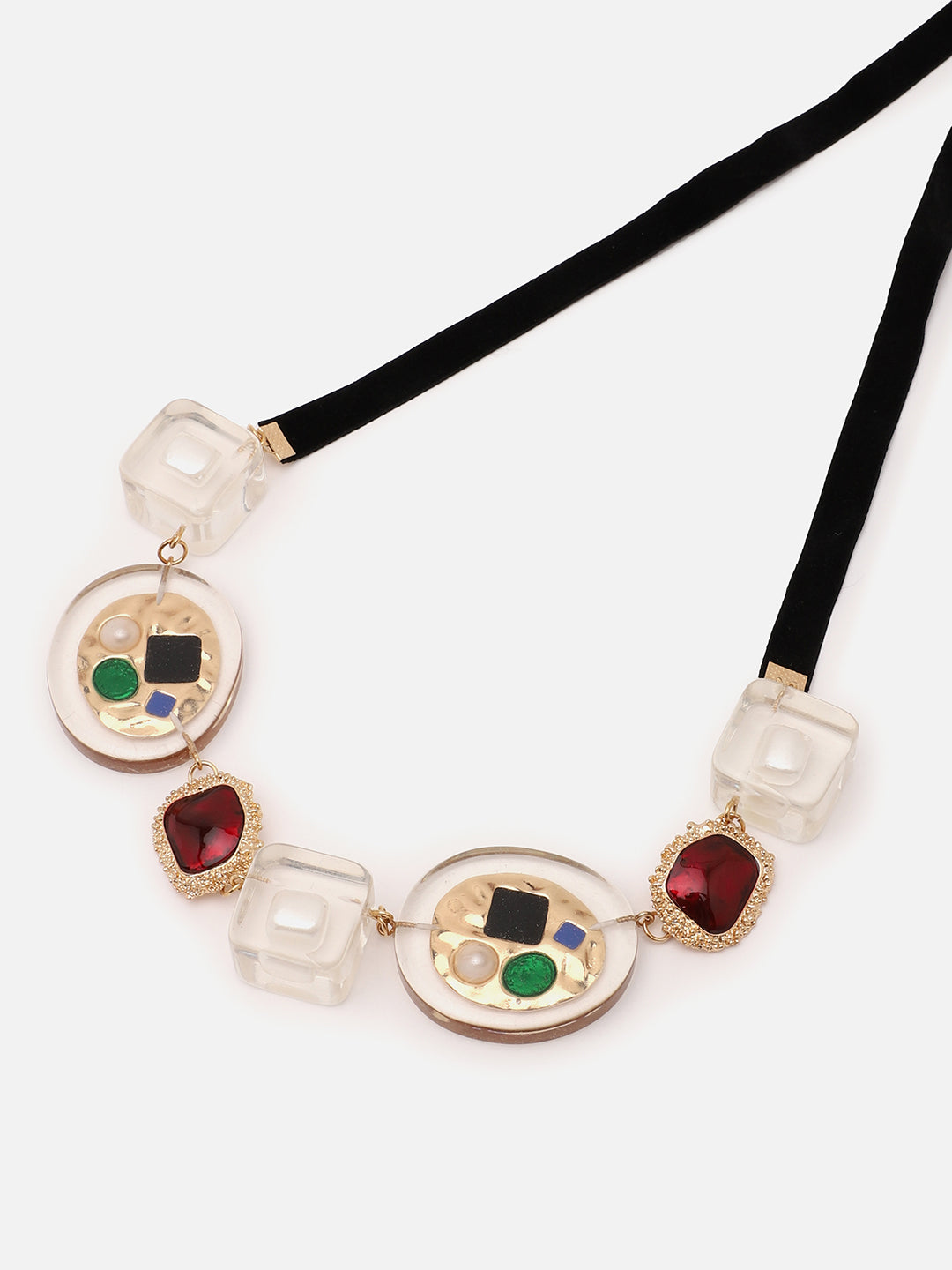 SOHI MULTICOLOUR STATEMENT NECKLACE
