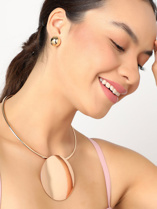 SOHI GOLD PLATED CONTEMPORARY JEWELLERY SET