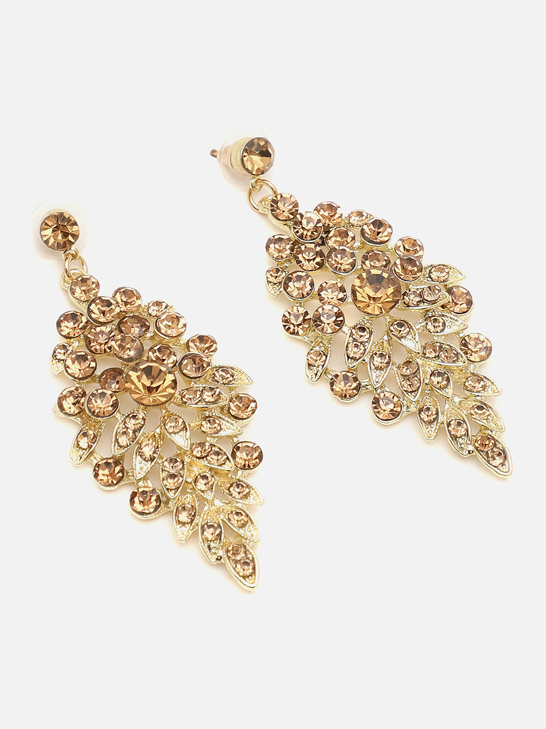 SOHI GOLD PLATED STONES JEWELLERY SET