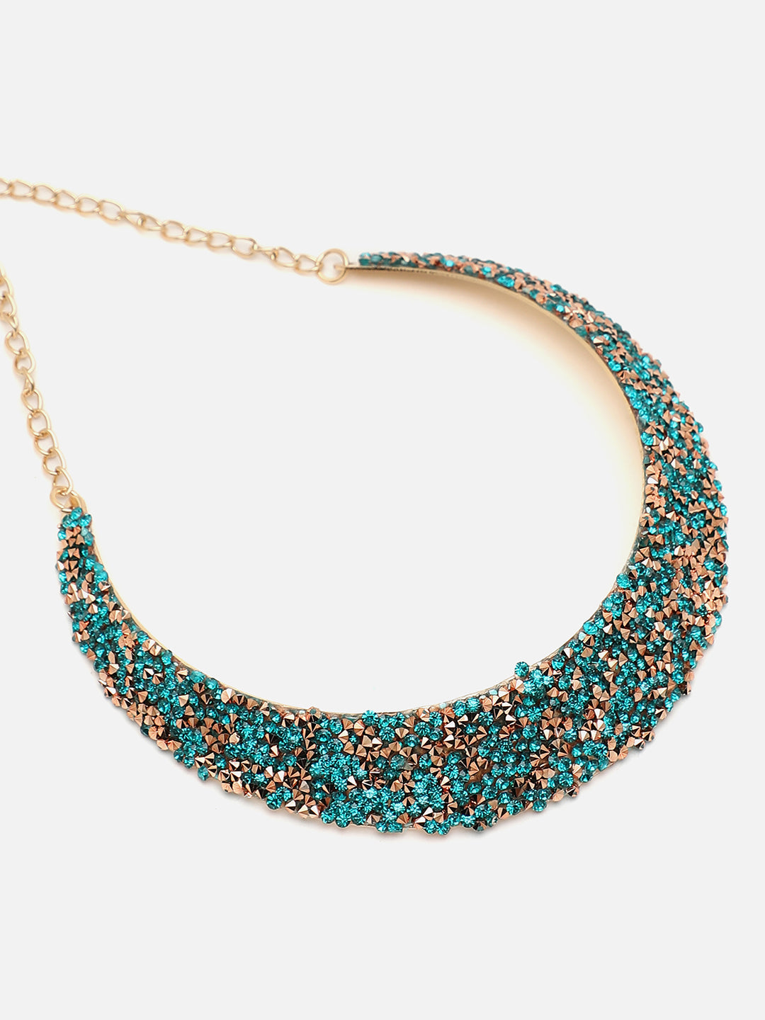 SOHI GREEN STONES JEWELLERY SET