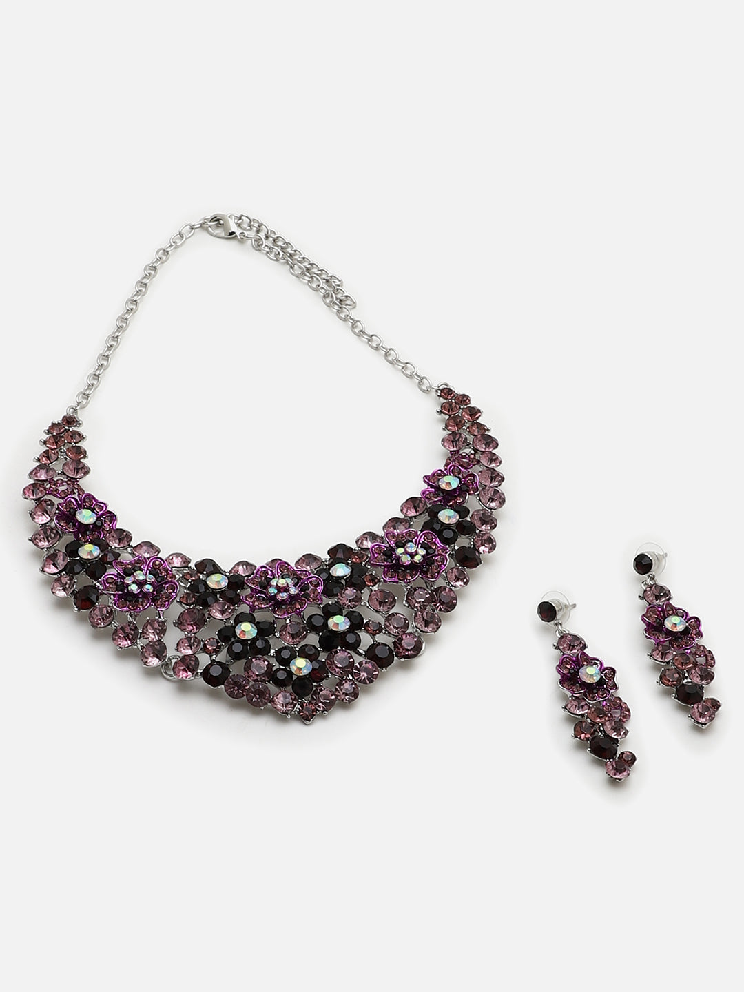 SOHI MULTICOLOUR STONES JEWELLERY SET