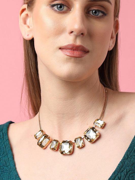 Luminous Rhinestone Necklace