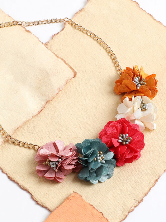 Gold Plated Party Designer Stone Necklace