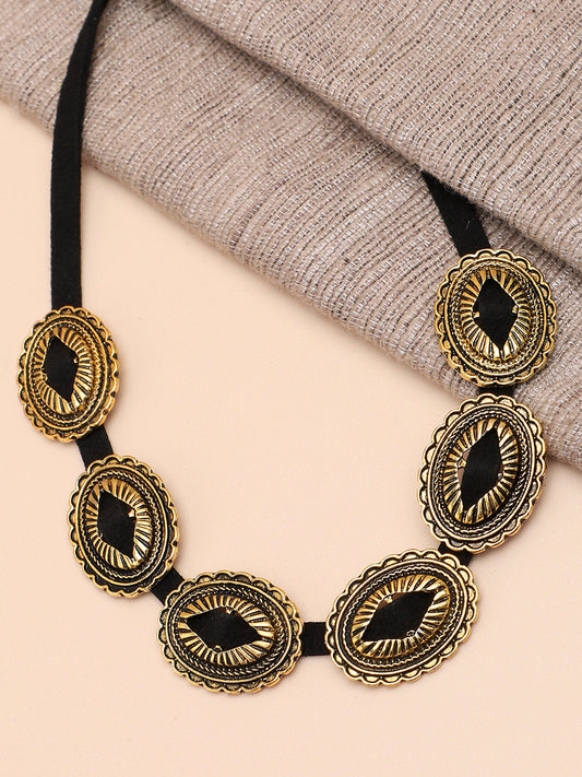 Gold Plated Party Designer Stone Necklace