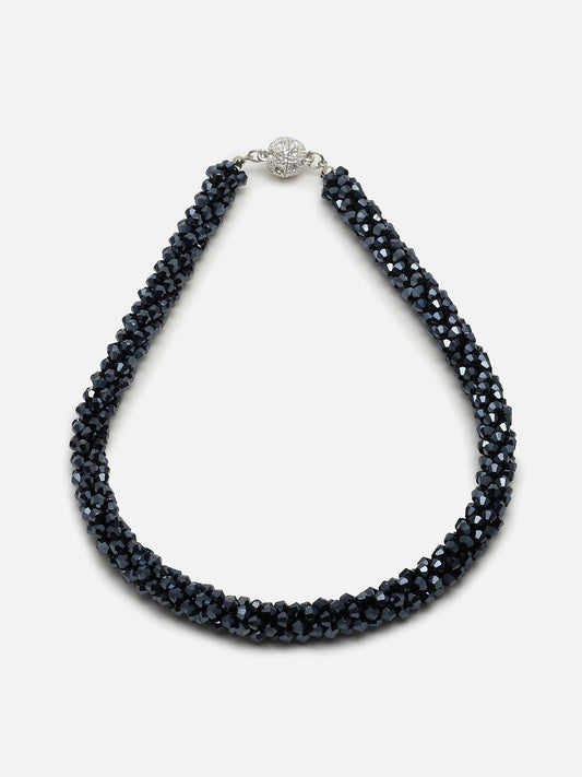 Silver Plated Designer Stone Necklace