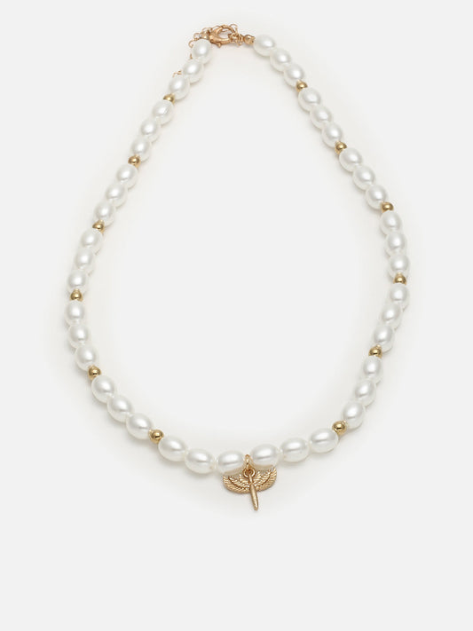 Gold Plated Pearls Necklace