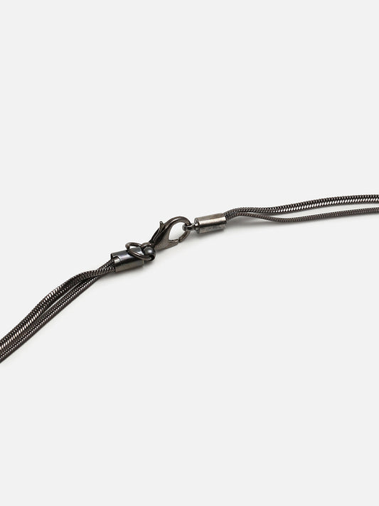 Silver Plated Designer Stone Necklace