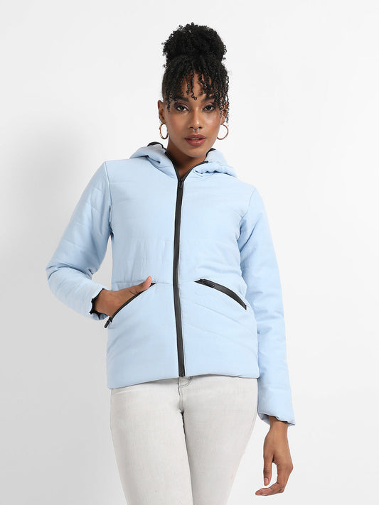 Zip-Front Bomber Jacket With Insert Pockets