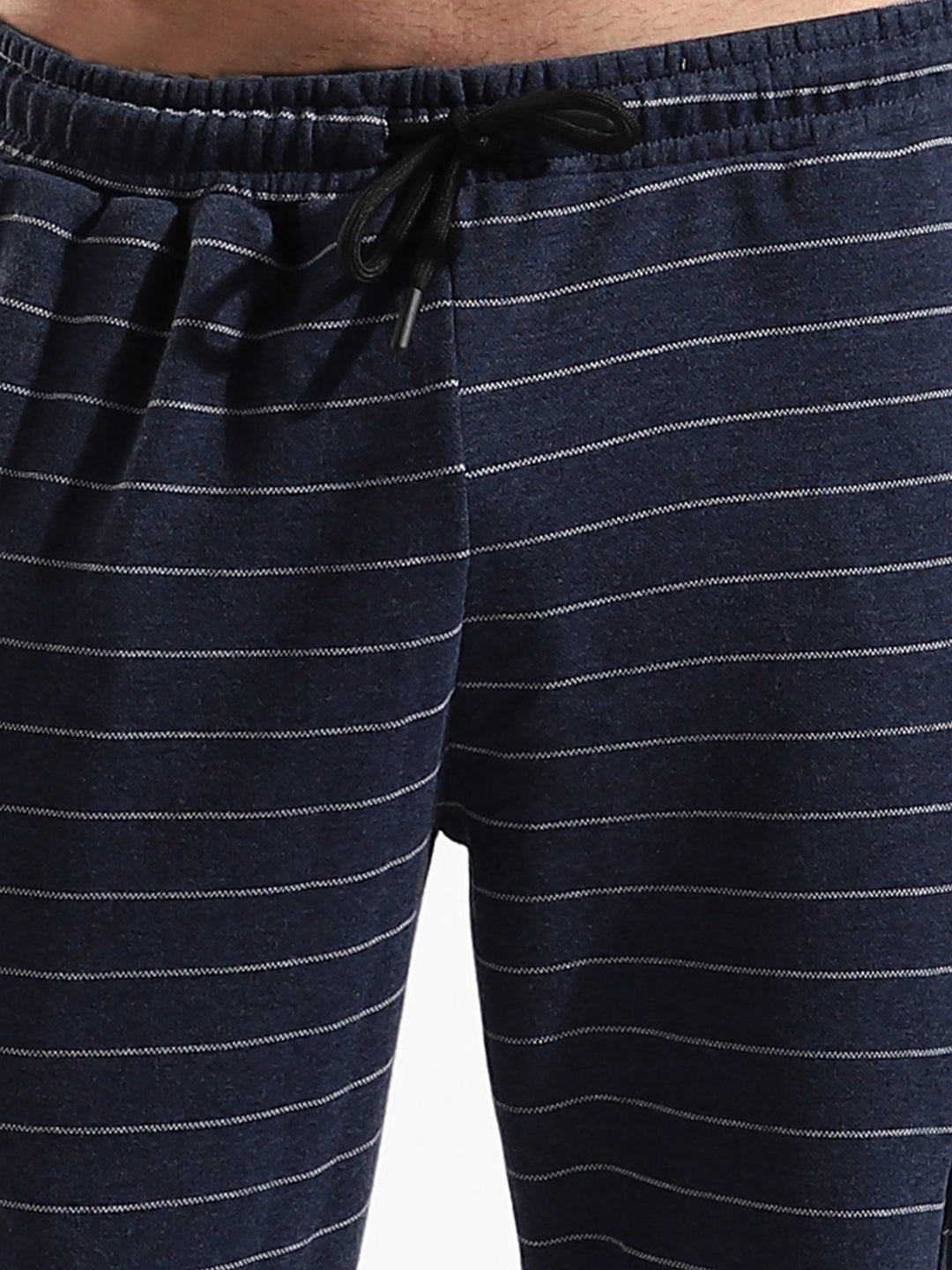 COTTON NAVY BLUE COLOUR-BLOCKED TRACKSUIT FOR CASUAL WEAR