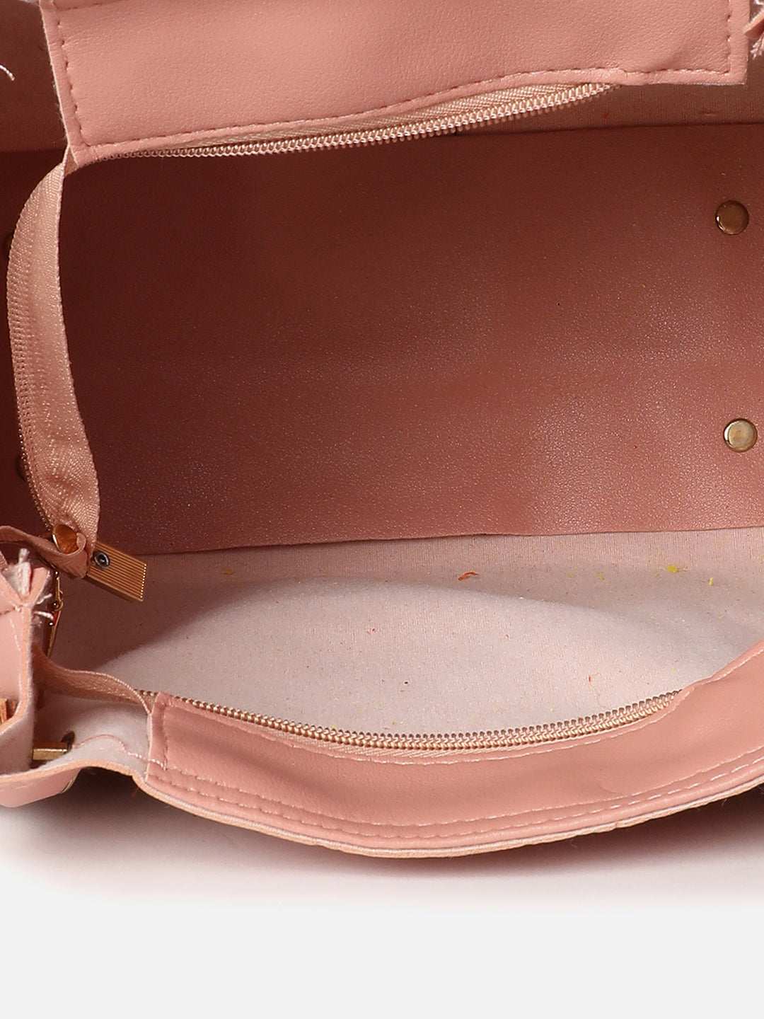 Women Solid Pink Bag Combo Set