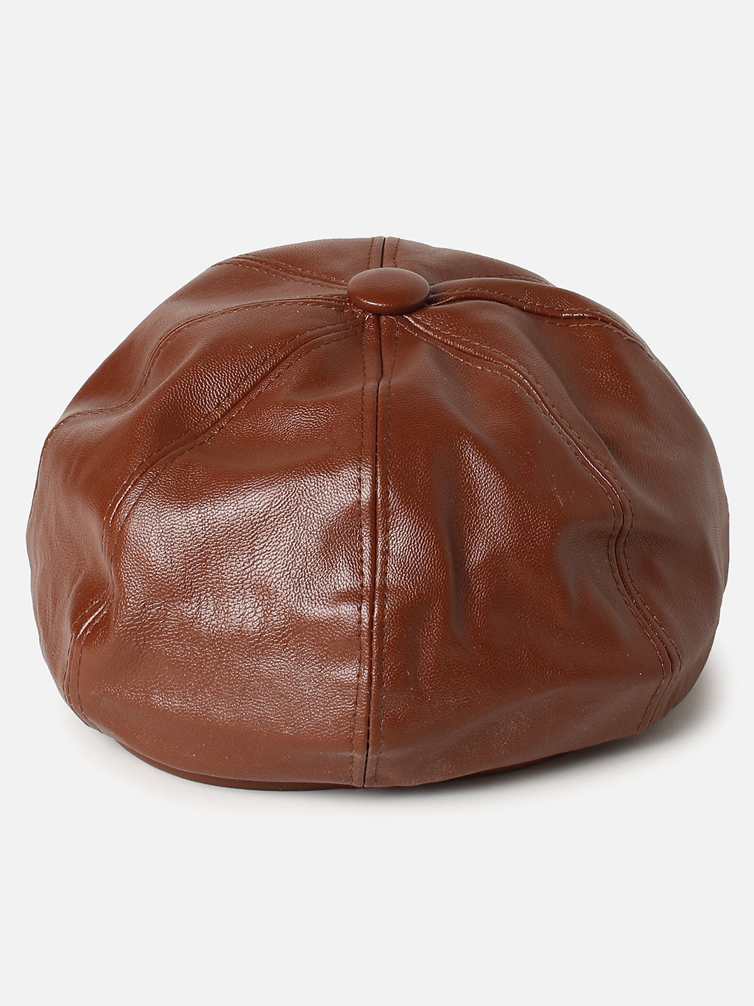 Women Brown Solid Newsboy Cap