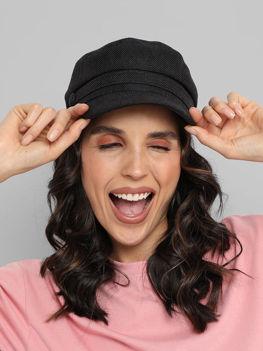 Canvas Breton Cap - Black