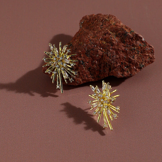 Gold-Plated Studs Earrings