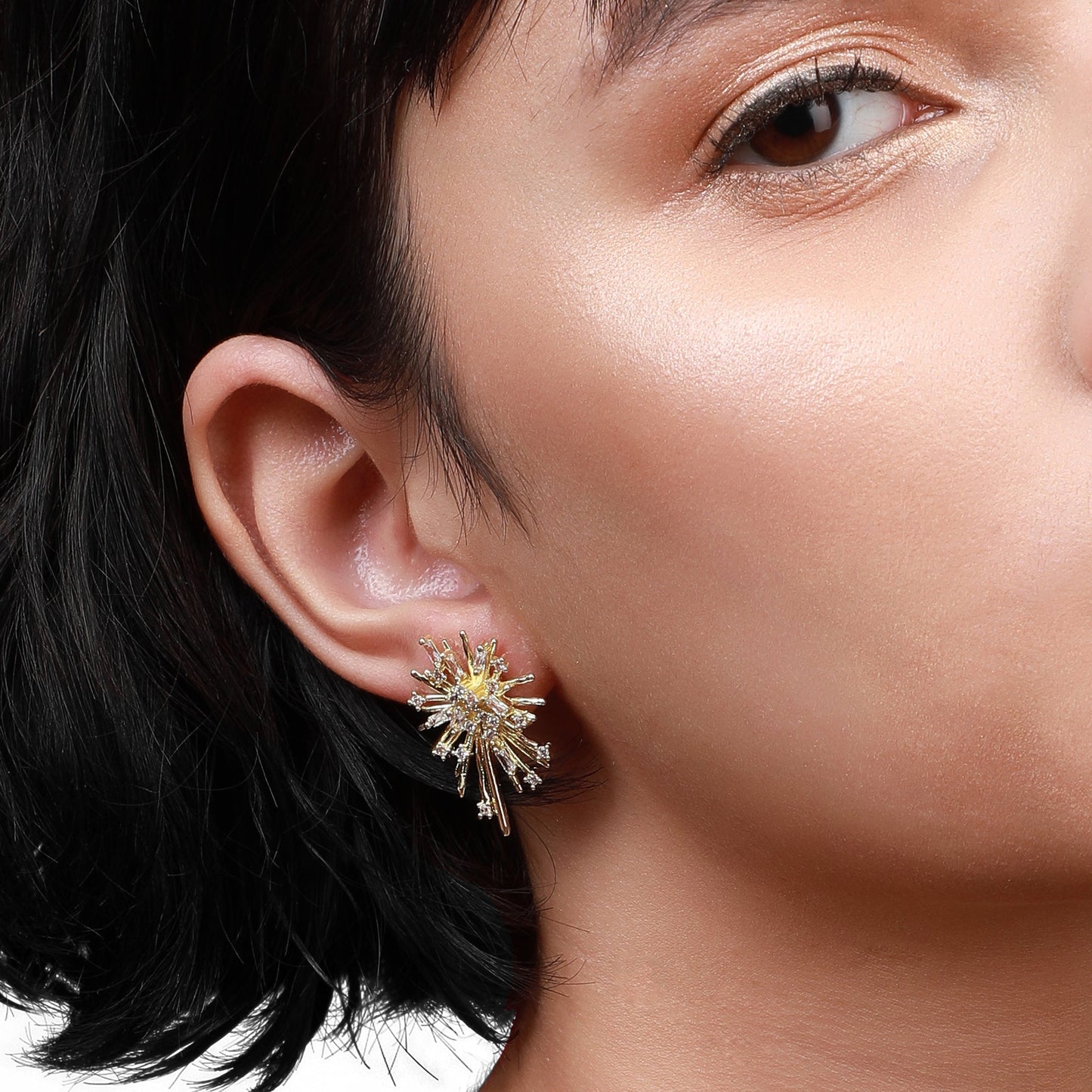 Gold-Plated Studs Earrings
